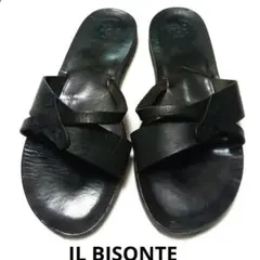 IL BISONTE レザーサンダル ブラック（サイズ不明）のサムネイル
