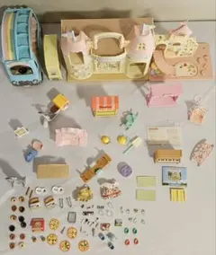 シルバニア森のたのしいようちえん・幼稚園バス・お砂場セット