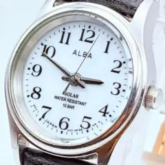 稼動 SEIKO セイコー ALBA ソーラー 腕時計 防水 レディース 美品のサムネイル