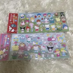 【新品】サンリオ キャラクターずかんシール2種類まとめ売り