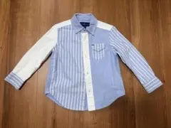 [美品]POLO RALPH LAUREN 長袖シャツ 3T 青/白