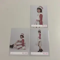 櫻坂46 藤吉夏鈴 2024年 クリスマスサンタ衣装 チュウ座りヒキ