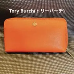 TORY BURCH 長財布 ストラップ付き レッド - メルカリ