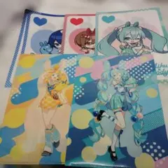 タイトーくじ 初音ミク×RODY クリアファイル＆ステッカーセット 5種6枚