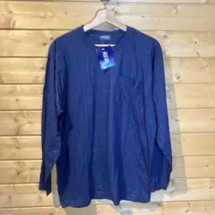 綿100%　ネイビー　長袖　ロンT