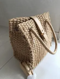 apart by lowrys☆ペーパーラゲッジバック籠バッグショルダー紐付き