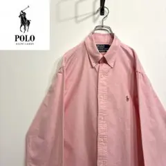 二枚まとめラルフローレン　ワンポイントロゴシャツ　L 90s刺繍古着希少レア長袖