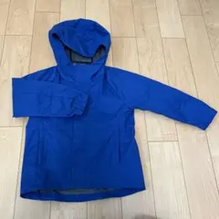UNIQLO 青 ブロックテックパーカー　 110サイズ