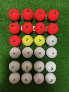 美品！ブリヂストンJGR カラフルボール24球の出品になります。のサムネイル