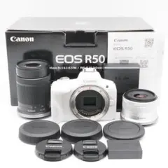 ✨ショット数激少✨予備電池付き✨Canon EOS R50 超望遠ダブルズーム