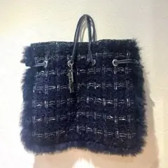 charmantsac シャルマントサック　フリンジファー 巾着バッグ
