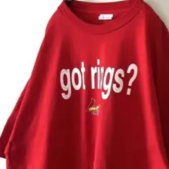 CSA got rings? ロゴ Tシャツ レッド 赤 古着