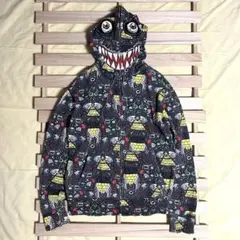 美品✨アベイジングエイプ　シャークパーカー　カモフラ　フルジップ　グレー　L A BATHING APE アベイシングエイプ シャーク フルジップ