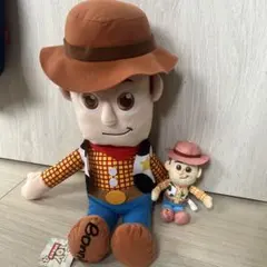 トイストーリー　ウッディ ぬいぐるみ 大小セット