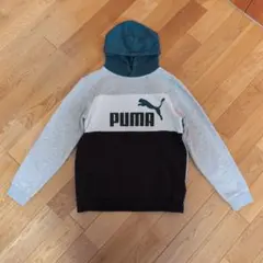 PUMA フード付きトレーナー グレー/ブラック