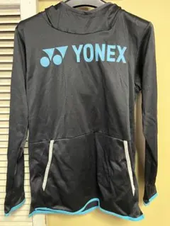 最終値引きYONEX フード付き長袖ウェア S ブラック　美品