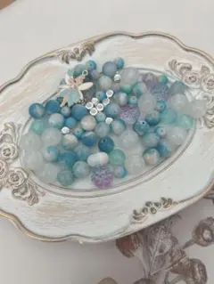 JOJO ビーズ しげつちゃん 水墨画のフェアリー 天然鉱石入り！