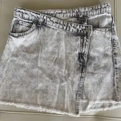 H&Mデニム ミニスカート ラップ風のサムネイル