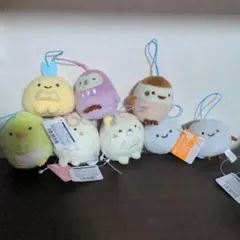 【8点セット】すみっコぐらし　ゴムひも付きマスコット　part5