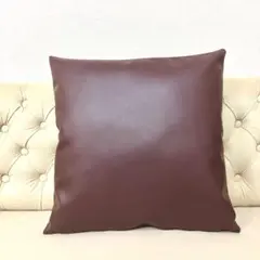 クッションカバー　合皮レザー