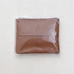 ピーターラビット ポケットティッシュケース付きポーチ 茶色 レザー風 新品のサムネイル