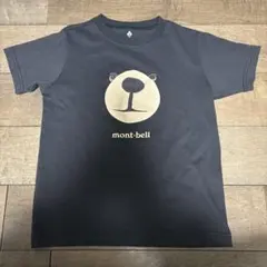 mont-bell クマ顔 Tシャツ 130サイズ 黒
