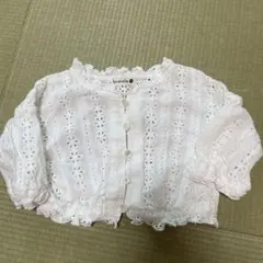 branshes ホワイト レース ブラウス　ボレロ　 100cmのサムネイル