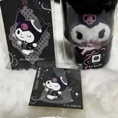 黒ねこ　クロミ ハートブレッドアンティーク マスコット カード付 サンリオ　3点
