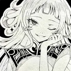 14 手描き オリジナル イラスト アナログ ポストカード モノクロ