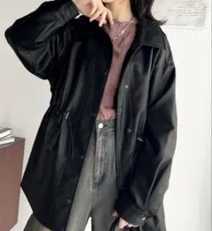 classicalelf レザージャケット フェイクレザーブルゾンのサムネイル
