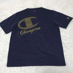 Champion チャンピオンラメビッグロゴTシャツネイビー紺色ゴールドラメのサムネイル
