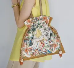 LOEWE コンバーチブルトートバッグ(パロットテキスタイル&カーフ