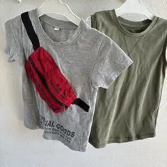 110cm 120cm 子供用　2枚セット Tシャツ　タンクトップ　男の子