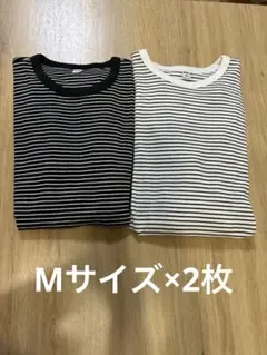 UNIQLO ソフトリブクルーネック Tシャツ M 2枚セット