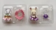 シルバニア 赤ちゃん妖精の森のなかまたちシリーズ ショコラウサギ ラテネコ