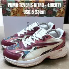 美品 PUMA × LIBERTY プーマ リバティ コラボ 23cm