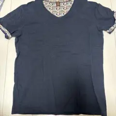 TAKEO KIKUCHI ネイビー Vネック Tシャツ サイズ4