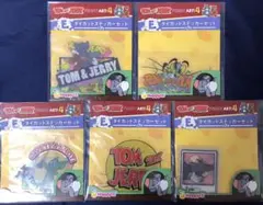 Happyくじ　トムとジェリー　E賞　ダイカットステッカーセット　シール　5種