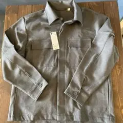 GU グレー 長袖シャツ M