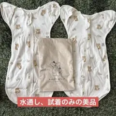 Coperta クマ柄 スワドル 2枚セット S