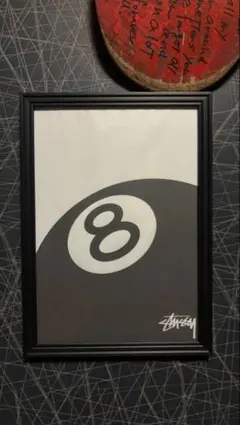 Stussy 8 Ball ポスター 額装済み