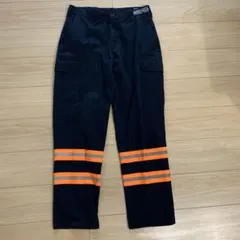 CINTAS シンタス リフレクター ワークパンツ ネイビー オレンジ