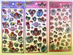 正規品　パワパフ エポキシステッカー キャンディーグリッターステッカー
