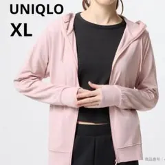 美品 UNIQLOユニクロ XL エアリズム UVカット　メッシュパーカー 長袖