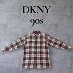 DKNY ダナキャランニューヨーク90s ネルシャツ Mサイズ