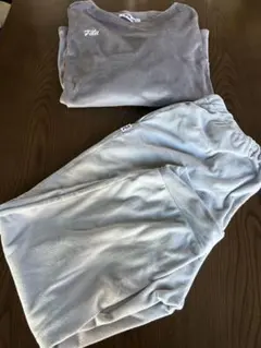 FILA グレー 長袖 ルームウェアセット