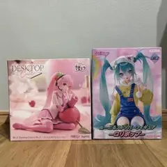 初音ミク フィギュア　ぬーどるストッパーとDESKTOP Cuteの2体セット