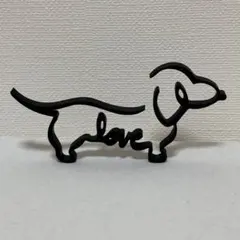 ダックスフンド 犬 オブジェ インテリア 北欧風のサムネイル