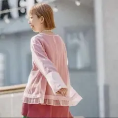 nikoand 刺繍シアープルオーバー