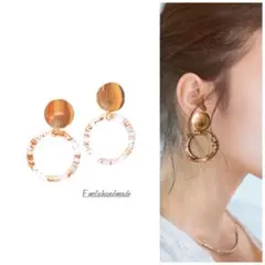 【No.724】ハンドメイド ピアス イヤリング 大人可愛い ゴールド プチプラ